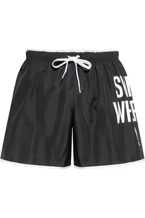 Moschino Text-print swim shorts