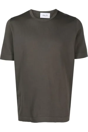 D4.0 Short-sleeved fine-ribbed T-shirt
