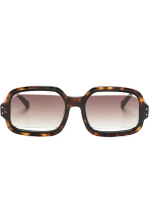 HENRIK VIBSKOV Olga rectangle-frame sunglasses