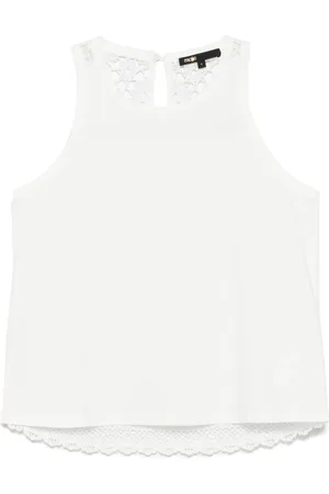 Maje Knitted-back tank top