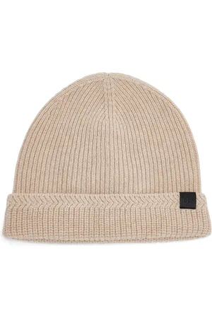 Tom Ford Logo-patch ribbed-knit beanie