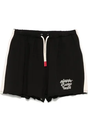 PHILOSOPHY DI LORENZO SERAFINI Logo-embroidered shorts