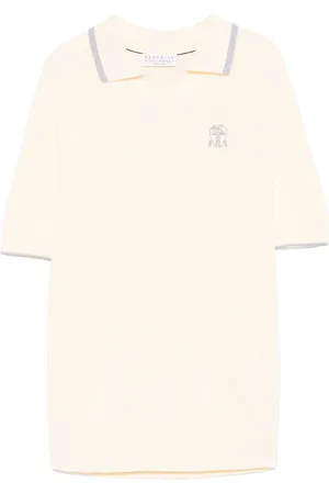 Brunello Cucinelli Logo-embroidered T-shirt