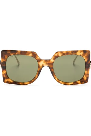 Etro Tortoiseshell oversize-frame sunglasses