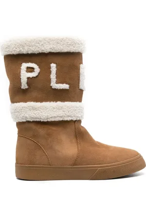 Philipp Plein Shearling-lined suede boots