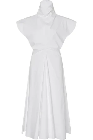 ROSETTA GETTY Funnel-neck midi dress