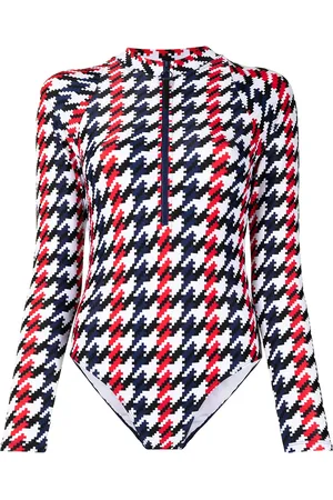 Perfect Moment Spring houndstooth-print surf wetsuit