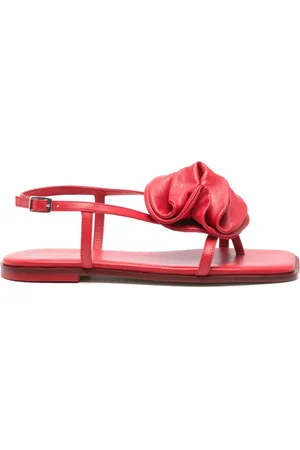 vic matiè Floral appliqu?? sandals