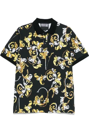 VERSACE Baroccoflage-print polo shirt