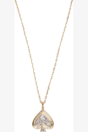 Adina Reyter 14kt yellow Make Your Move Spade diamond necklace
