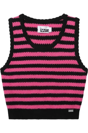 Izzue Knitted striped cotton top