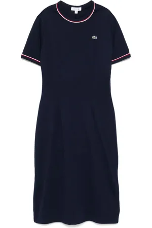 Lacoste Trimmed jersey dress