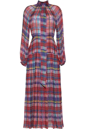 ADAM LIPPES Sigrid madras chiffon dress