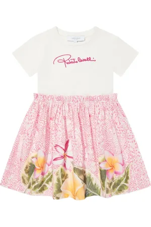 Roberto Cavalli Logo-embroidered dress