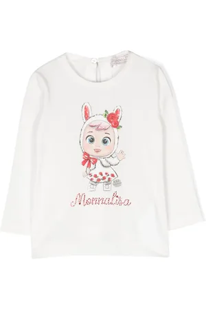 MONNALISA Logo-print cotton T-shirt
