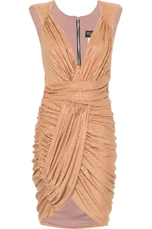 MITILIANE COUTURE Crystal-embellished mini dress