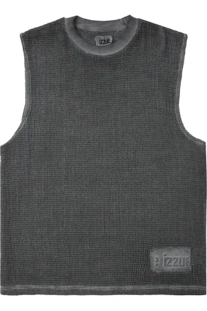 Izzue Logo-patch cotton vest