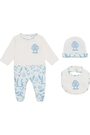 Roberto Cavalli Logo-print babygrow set