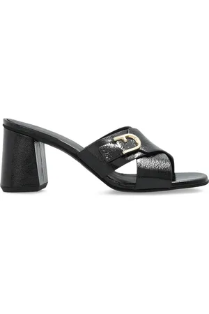 Furla 85mm leather sandals