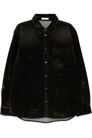 Helmut Lang Curved Classic Flocked shirt