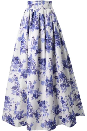 Carolina Herrera Chin?? floral-print midi skirt