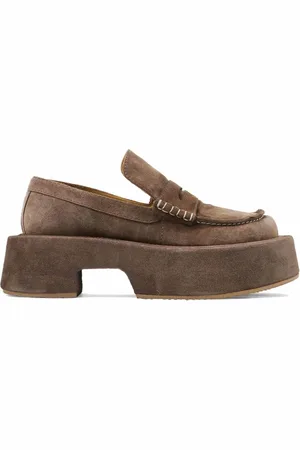 J.W.Anderson 50mm leather platform loafers