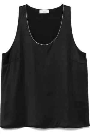 PESERICO SIGN Satin tank top