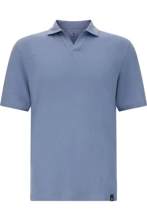 Boggi Milano Linen jersey polo shirt
