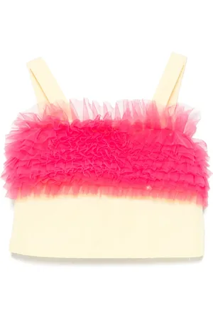 MISS GRANT Ruffled-detail top