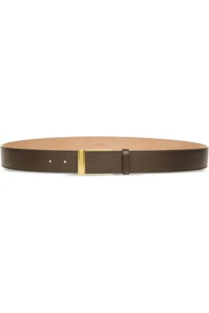 Bally Outline grained-texture belt