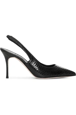 Manolo Blahnik 90mm leather pumps