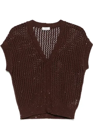 PESERICO SIGN Sequin-embellished cardigan