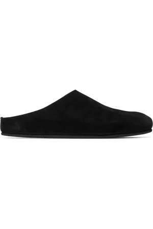 The Row Hugo suede slippers