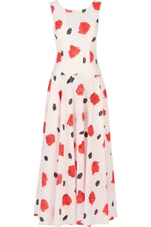 Marni Rose-print midi dress