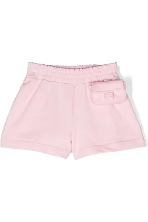 Fendi Pouch-detached cotton shorts