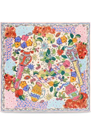 Bimba y Lola Floral-print scarf