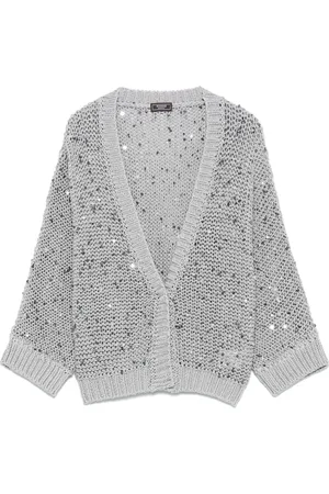 PESERICO SIGN Sequin-embellished cardigan