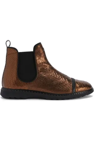Giuseppe Zanotti Embossed-crocodile leather ankle boots