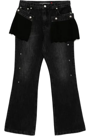 Andersson Bell Lace panel detailing jeans