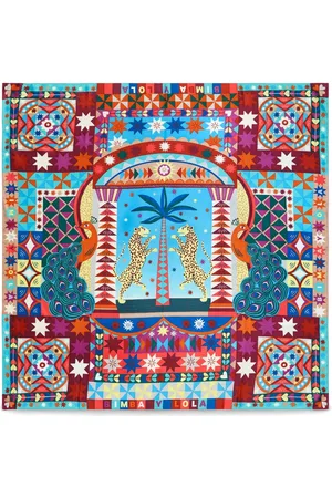Bimba y Lola Geometric-print scarf