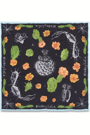Bimba y Lola Cactus-print scarf