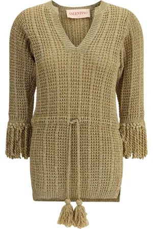 VALENTINO GARAVANI Openwork lam?? dress