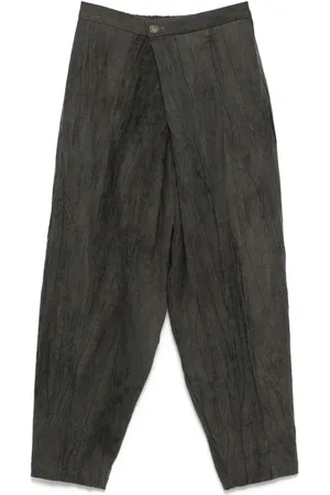 CHIAHUNG SU Hand dyed low-crotch trousers