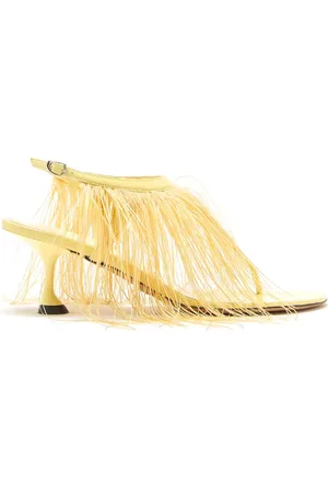 Proenza Schouler 60mm Tee Thong Feather sandals