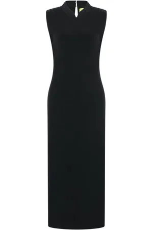 SHANGHAI TANG Qipao midi dress