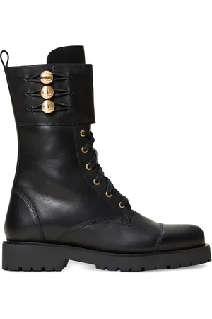 Twin-Set Button-detail leather boots