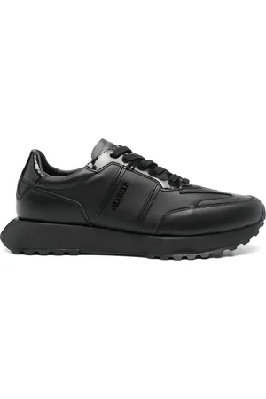 Calvin Klein Logo-plaque leather sneakers