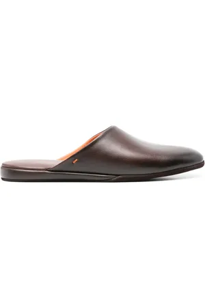 santoni Beachy leather slippers