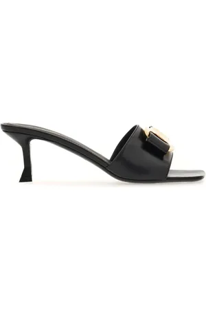 Salvatore Ferragamo 55mm bow-detailing leather mules