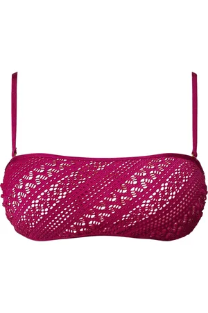 Twin-Set Lace-embellished bikini top